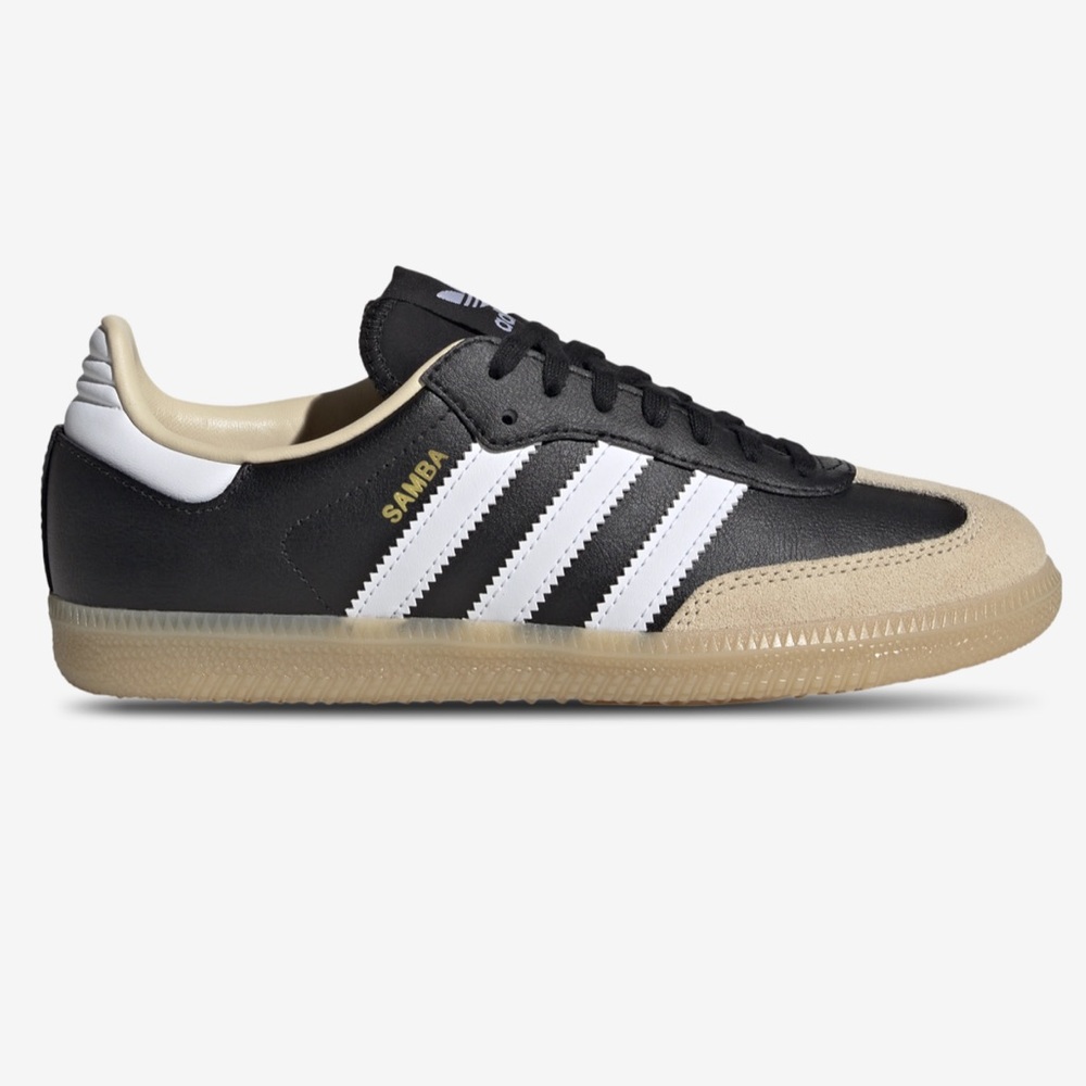 Adidas Samba Black and Cream Sneakers